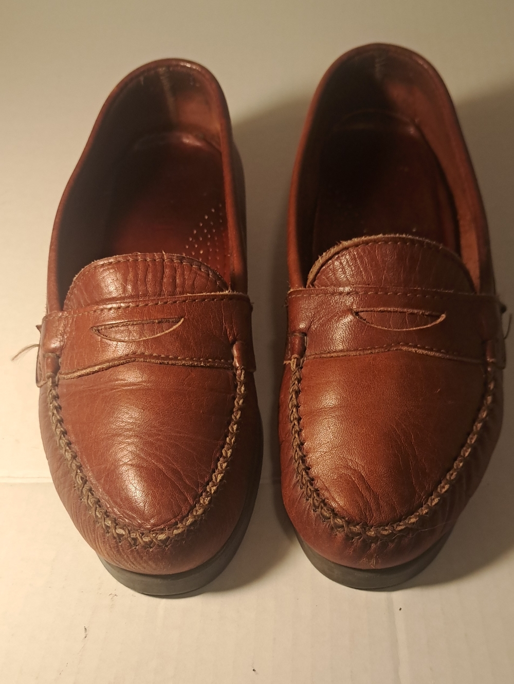 Vintage Dexter Womans - Brown Leather Penny Loafers
